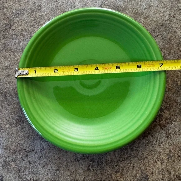 Lot of 2 FiestaWare Green 7 1/2” Salad/Dessert Plate Homer Laughlin China Co - Picture 5 of 6
